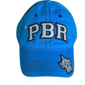 NEW Professional Bull Riders PBR Blue Baseball Adjustable Cap Hat Unisex Rodeo